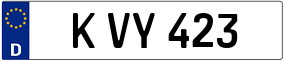 Trailer License Plate